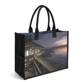 Custom Beach Life Vistas Pier 1 Premium All - Over Print Canvas Tote Bag - POPvault