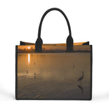 Custom Beach Life Vistas Sunset Premium All - Over Print Canvas Tote Bag - POPvault