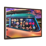 Custom Vintage Auto 56 Chevy Wagon Pop Art Gallery Canvas Wraps, Horizontal Wood Frame - POPvault