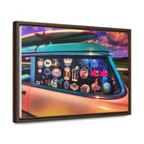Custom Vintage Auto 56 Chevy Wagon Pop Art Gallery Canvas Wraps, Horizontal Wood Frame - POPvault