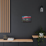 Custom Vintage Auto 60 Chevy and Cows Pop Art Gallery Canvas Wraps, Horizontal Wood Frame - POPvault