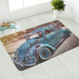 Custom Vintage Auto Busted Beetle Car Plush Doormat - POPvault - automobile - beetle - cars