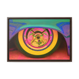 Custom Vintage Auto Psychedelic Wheel Pop Art Gallery Canvas Wraps, Horizontal Wood Frame - POPvault