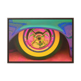Custom Vintage Auto Psychedelic Wheel Pop Art Gallery Canvas Wraps, Horizontal Wood Frame - POPvault