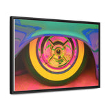 Custom Vintage Auto Psychedelic Wheel Pop Art Gallery Canvas Wraps, Horizontal Wood Frame - POPvault