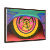 Custom Vintage Auto Psychedelic Wheel Pop Art Gallery Canvas Wraps, Horizontal Wood Frame - POPvault