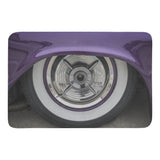 Custom Vintage Auto Purple Wheel Car Plush Doormat - POPvault - automobile - cars - garage
