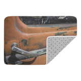 Custom Vintage Auto Rusty Truck Plush Doormat - POPvault - automobile - cars - garage