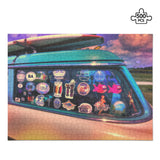 Custom Vintage Auto Surf Woody Car Picture Puzzle Jigsaw (500 Pcs) - POPvault - automobile - beach - cars