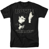 David Bowie Heroes Cover Mens T Shirt Black Officially Licensed - POPvault