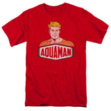 DC Comics Aquaman Sign Mens T Shirt Red Officially Licensed - POPvault