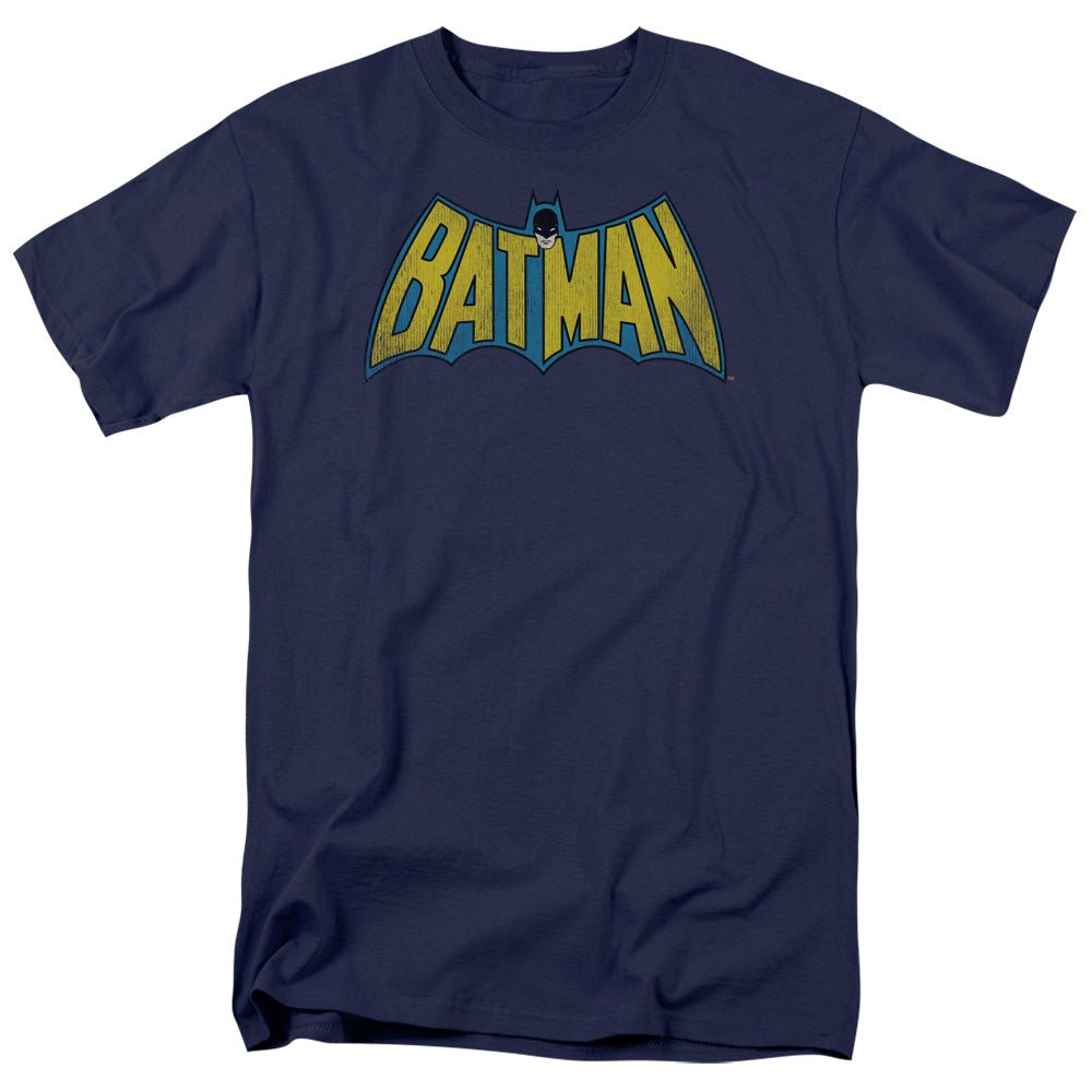 DC Comics Classic Batman Logo Mens T Shirt Navy Blue Officially Licensed - POPvault