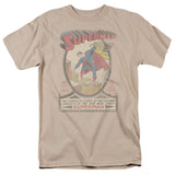 DC Comics Superman 1 Distressed Mens T Shirt Sand Officially Licensed - POPvault