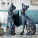 Decorative Resin Cat Statue (2 Per Set) - POPvault