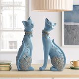 Decorative Resin Cat Statue (2 Per Set) - POPvault