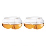 Deez Nuts Wine & Whiskey Glasses 7 oz. Stemless Butt Shaped Glasses (Set of 2) - POPvault