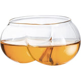 Deez Nuts Wine & Whiskey Glasses 7 oz. Stemless Butt Shaped Glasses (Set of 2) - POPvault