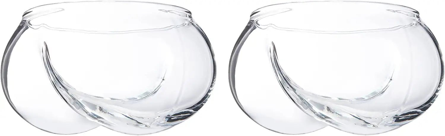 Deez Nuts Wine & Whiskey Glasses 7 oz. Stemless Butt Shaped Glasses (Set of 2) - POPvault