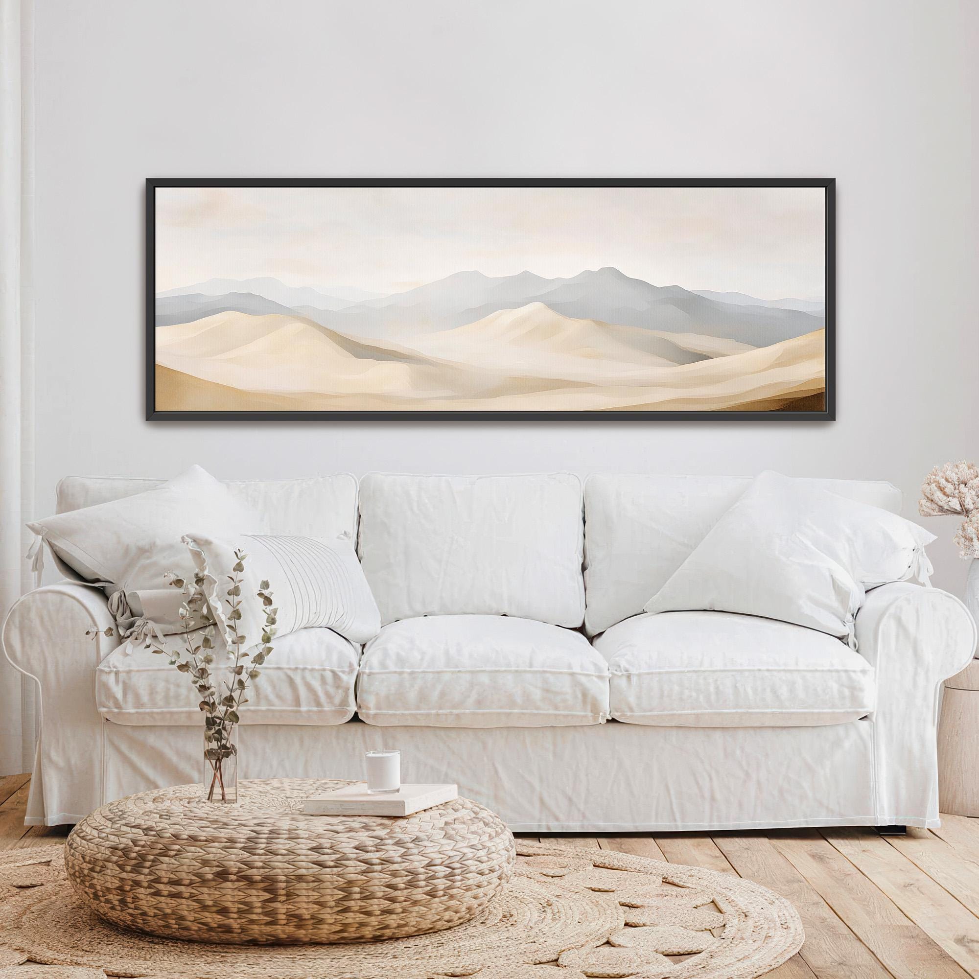 Desert Dunes Abstract Canvas Art - POPvault