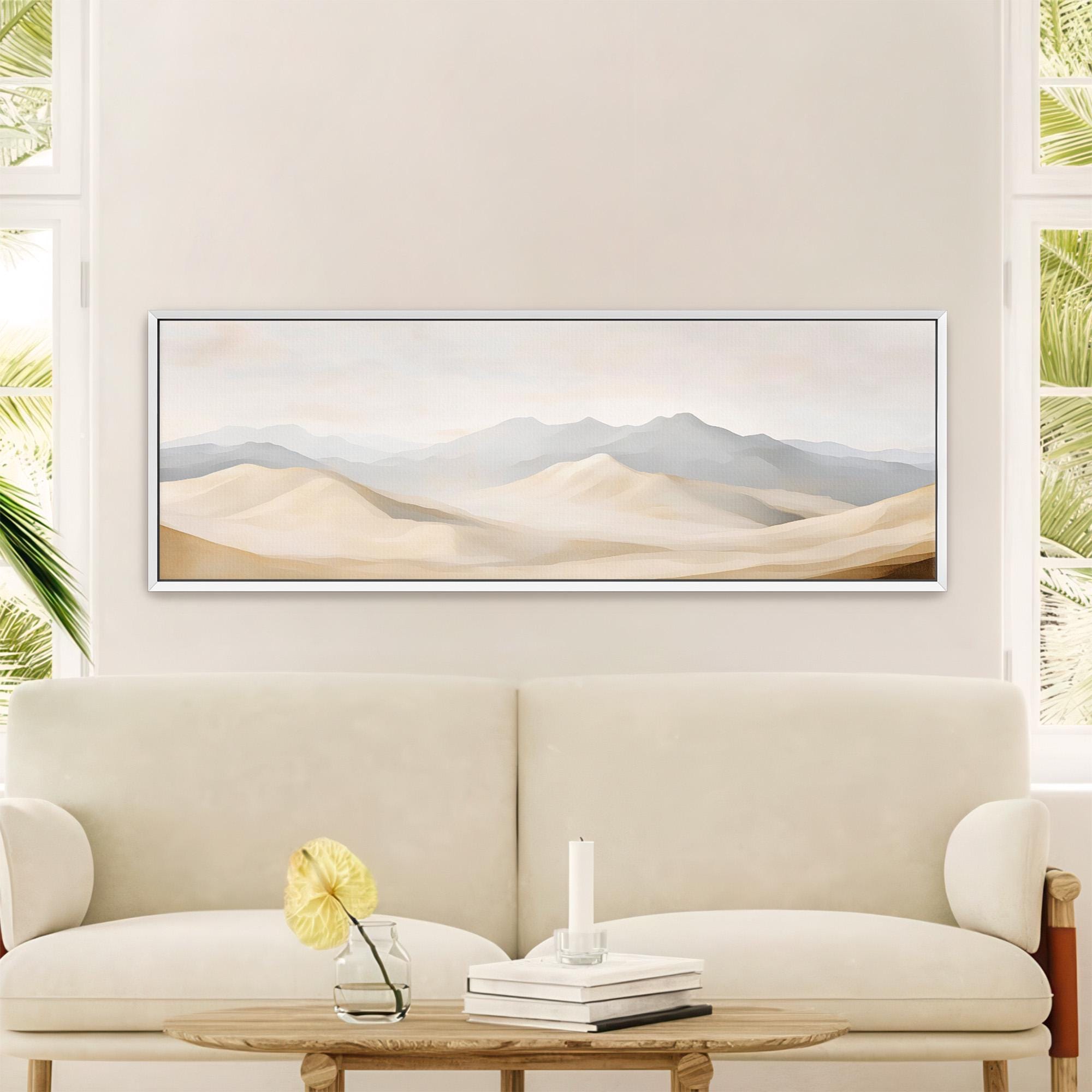 Desert Dunes Abstract Canvas Art - POPvault