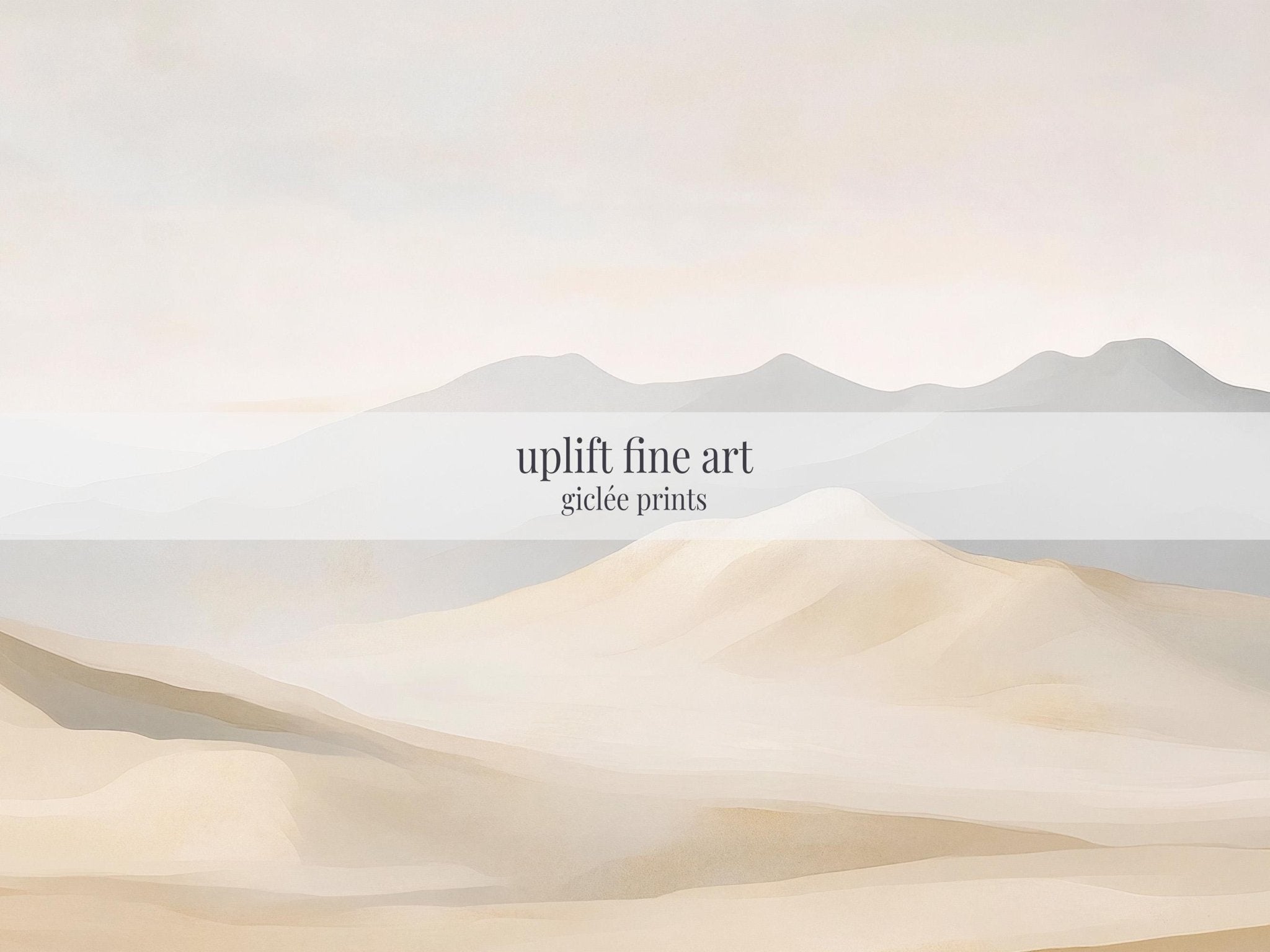 Desert Dunes Abstract Canvas Art - POPvault