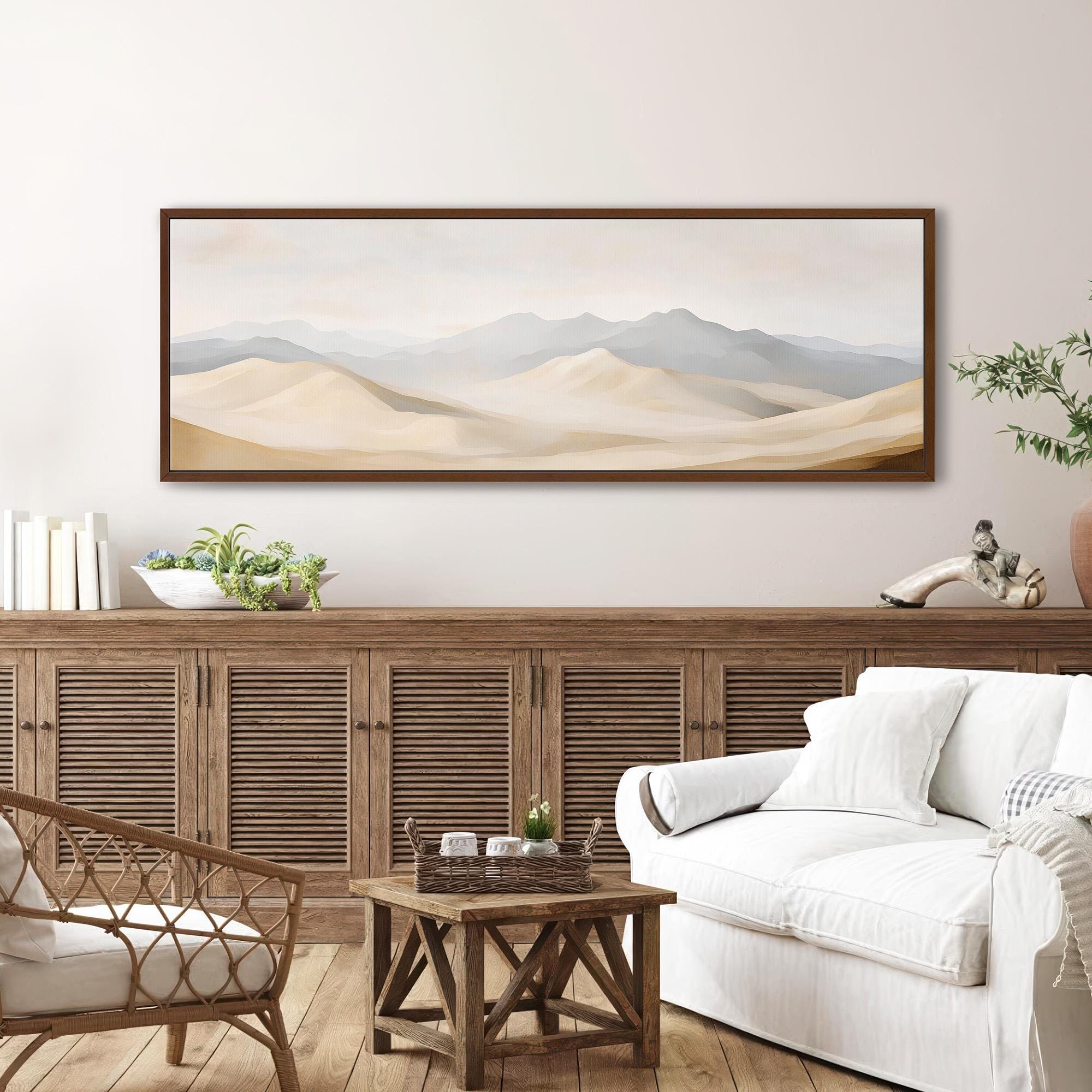 Desert Dunes Abstract Canvas Art - POPvault