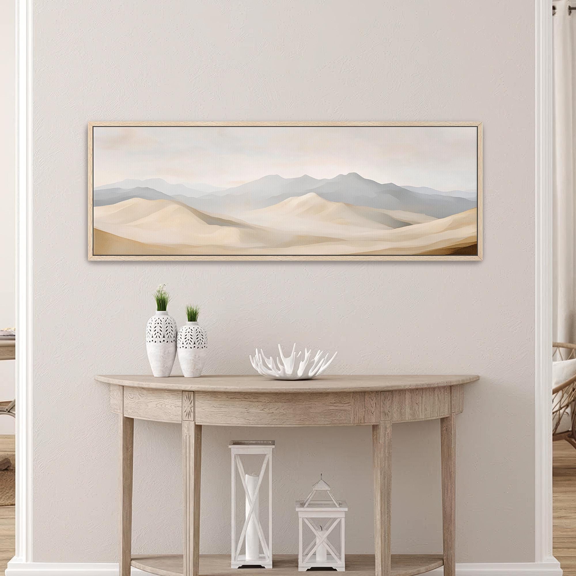 Desert Dunes Abstract Canvas Art - POPvault
