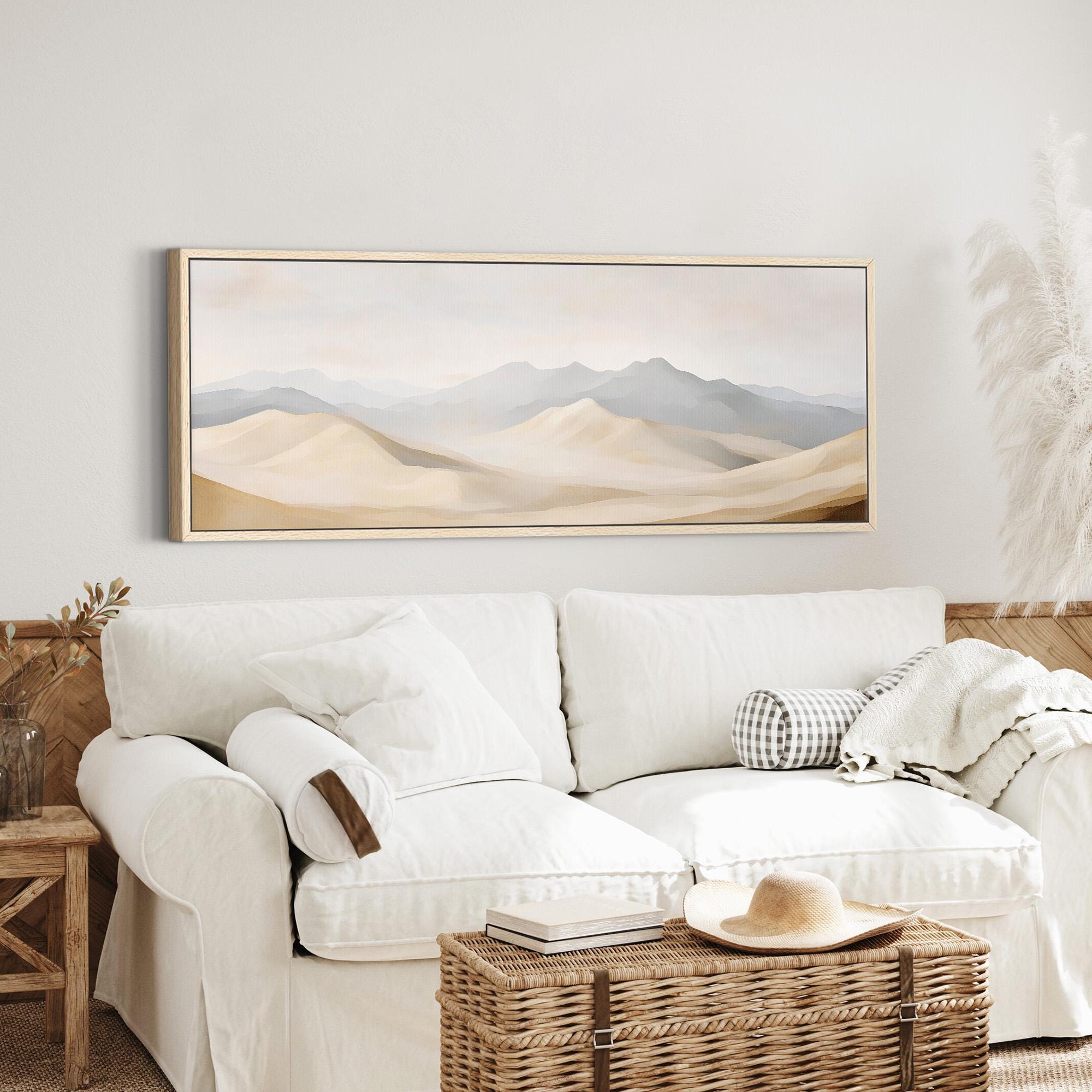 Desert Dunes Abstract Canvas Art - POPvault