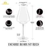 Desire Robust Red Wine Glasses - Set of 2 (700 mL / 24 fl. oz.) - POPvault