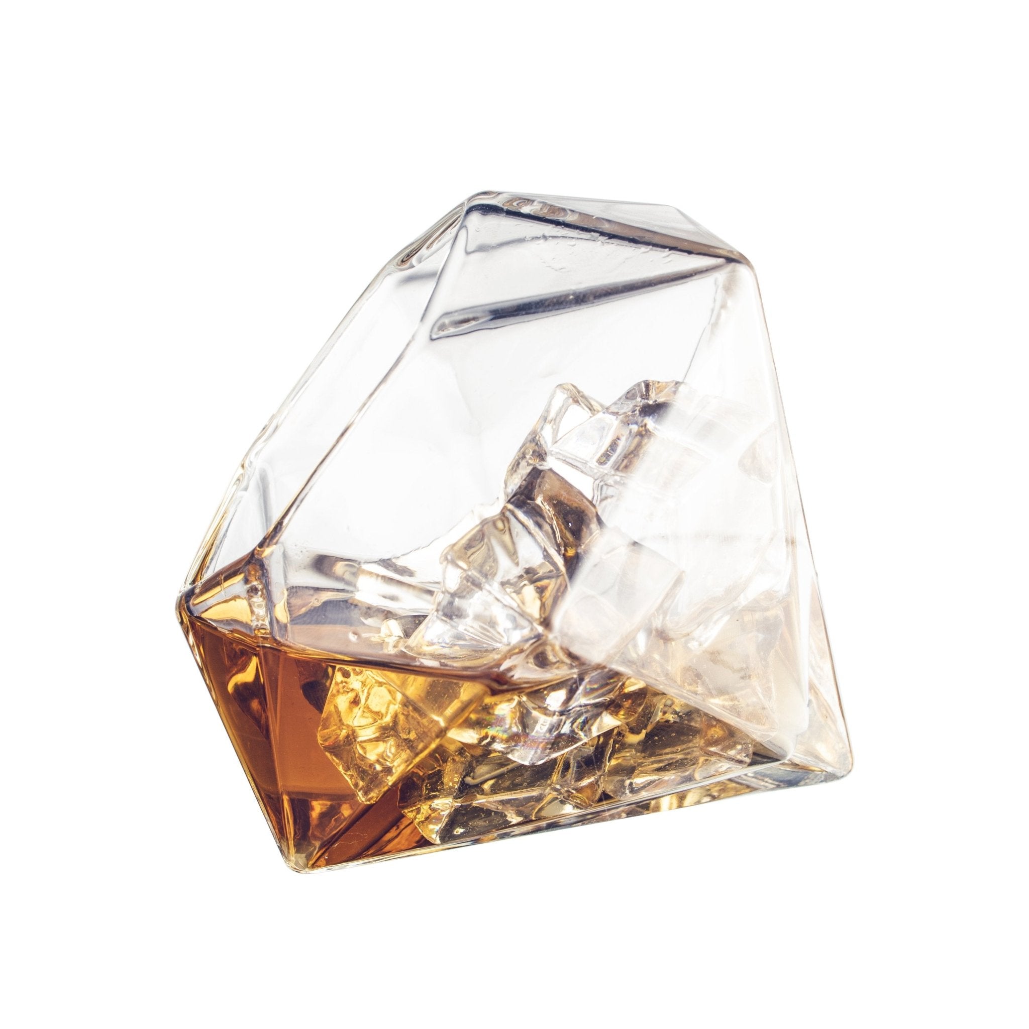 Diamond Whiskey 750 ml Decanter Set With 2 Diamond Glasses - POPvault