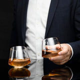 Diamond Whiskey Decanter Set With 2 Diamond Glasses - POPvault