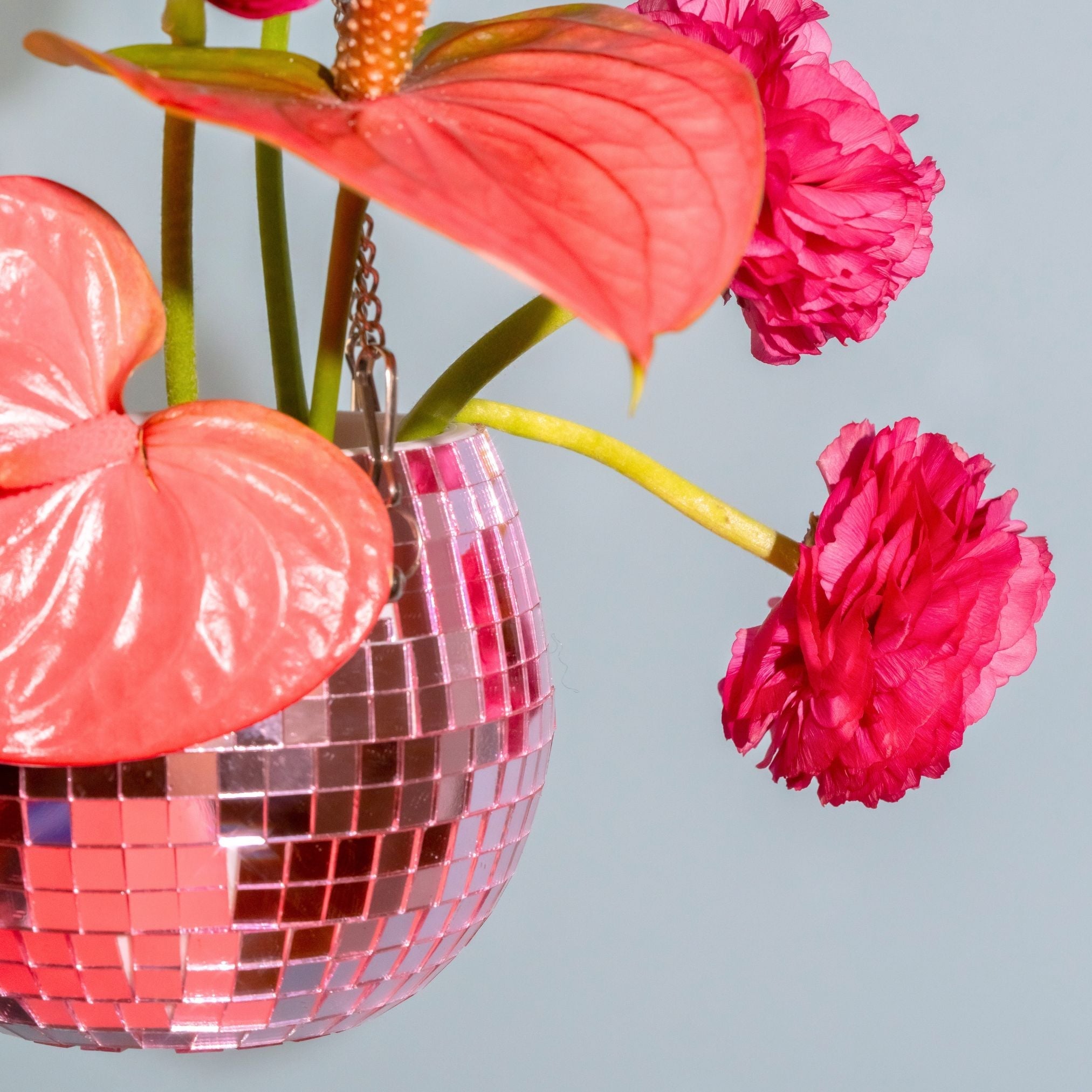 Disco Mirror Ball Planter - Pink - POPvault