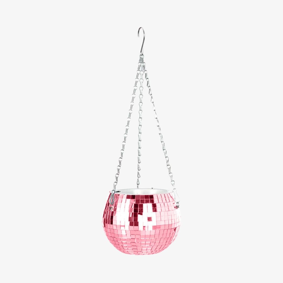 Disco Mirror Ball Planter - Pink - POPvault