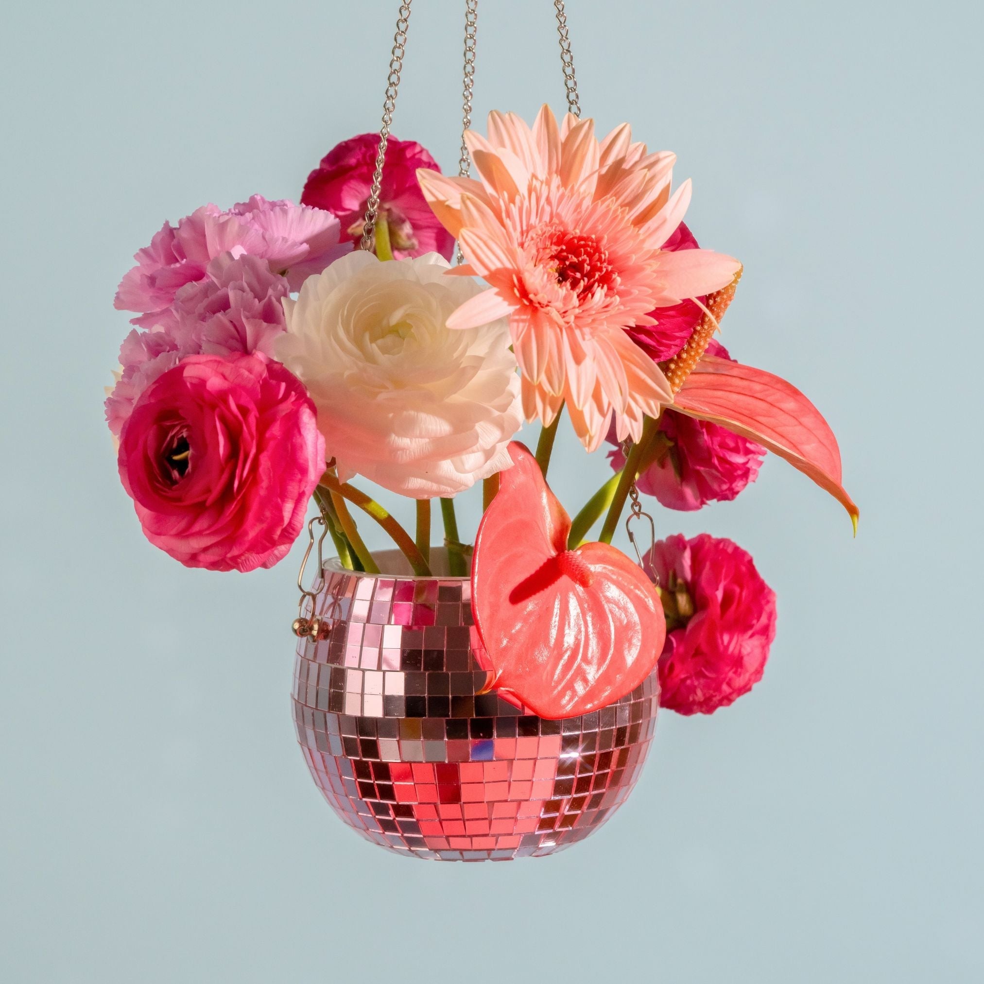 Disco Mirror Ball Planter - Pink - POPvault