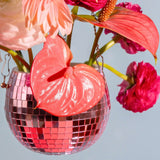 Disco Mirror Ball Planter - Pink - POPvault