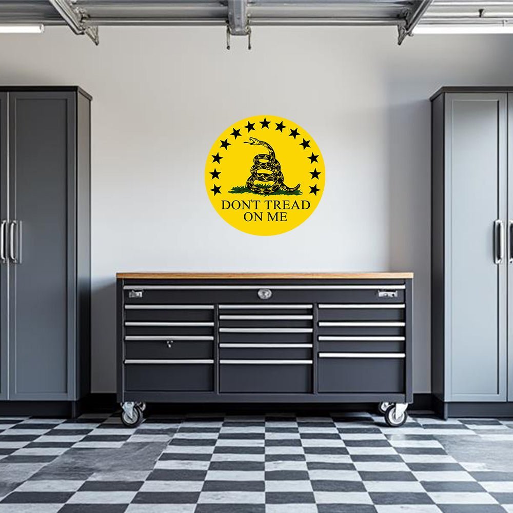 Don't Tread On Me Garage Wall Decal - POPvault