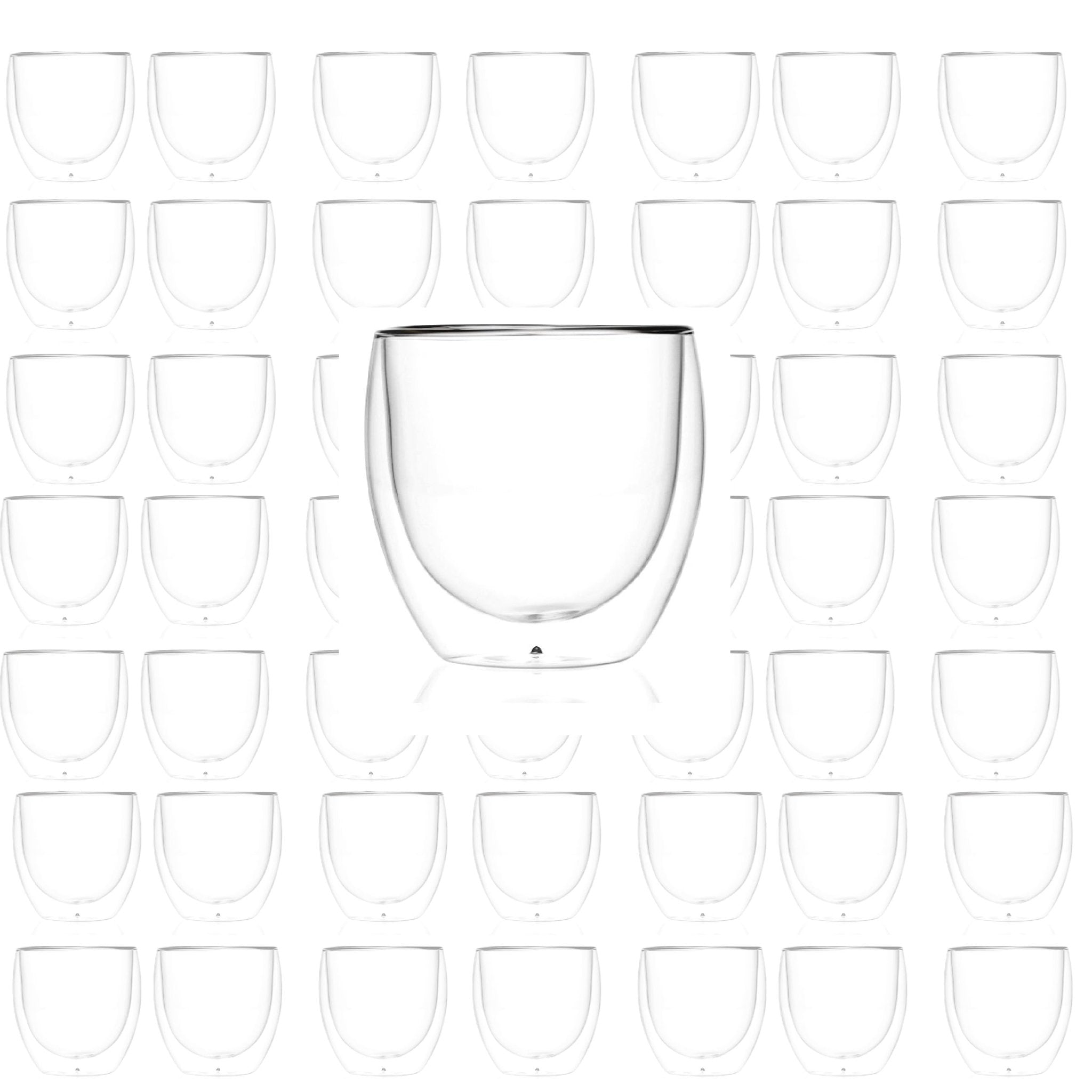 Double Wall Glass Coffee Mugs Cups - 8.5oz/12oz - POPvault
