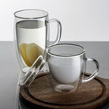 Double Wall Glass Mug with Glass or Bamboo Lid - POPvault