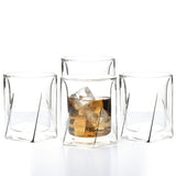 Double Wall Hexagon Whiskey Glasses - 10oz - POPvault