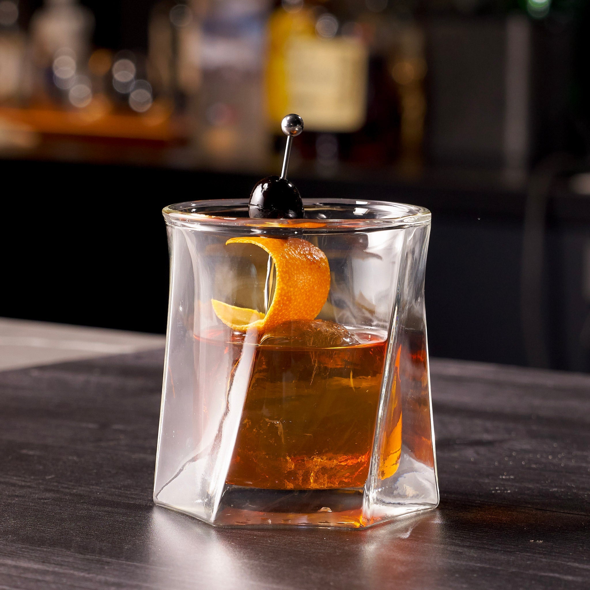 Double Wall Hexagon Whiskey Glasses - 10oz - POPvault