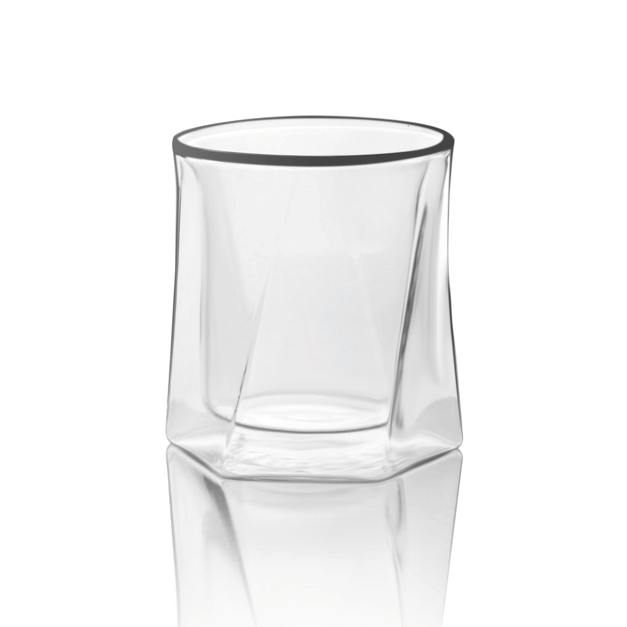Double Wall Hexagon Whiskey Glasses - 10oz - POPvault