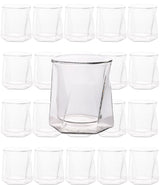 Double Wall Hexagon Whiskey Glasses - 10oz - POPvault