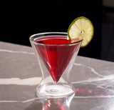 Double - Walled Stemless Martini Glasses - 8oz - POPvault