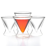 Double - Walled Stemless Martini Glasses - 8oz - POPvault