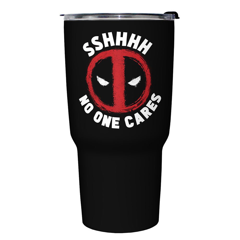 Drinkware Marvel Deadpool No One Cares 27oz Stainless Steel Bottle - POPvault