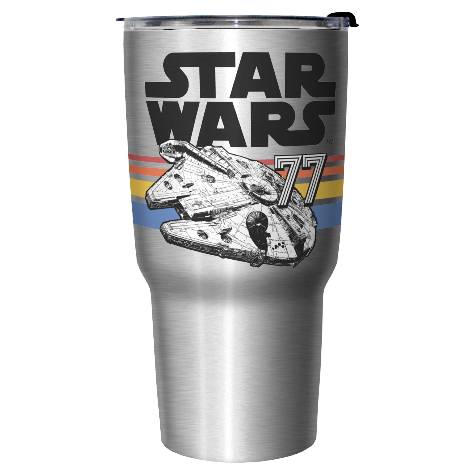 Drinkware Star Wars Vintage Falcon Stripes 27oz Stainless Steel Bottle - POPvault