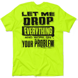Drop Everything - Safety Yellow T-Shirt - POPvault
