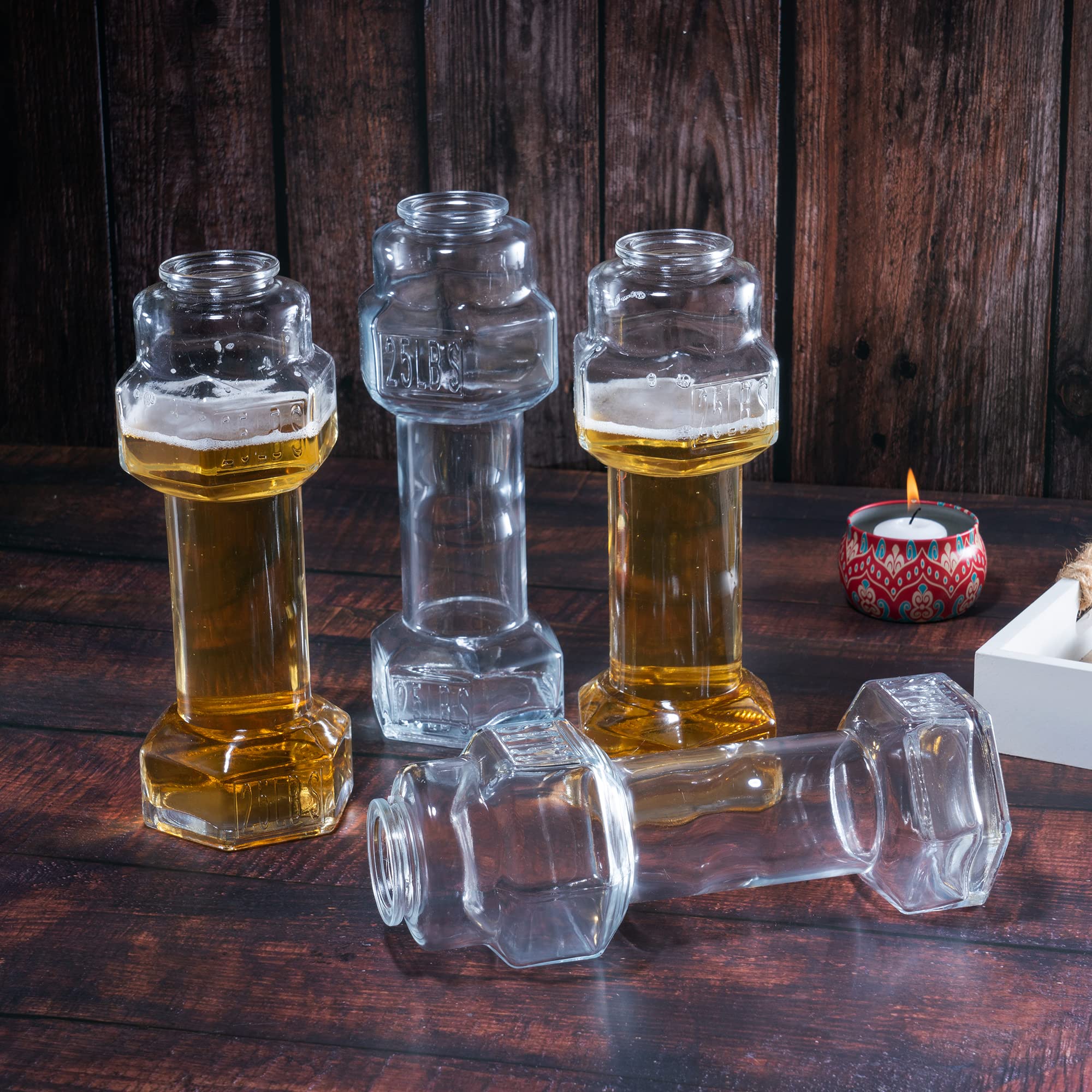 Dumbbell Beer 26 Oz. Glass Single - POPvault