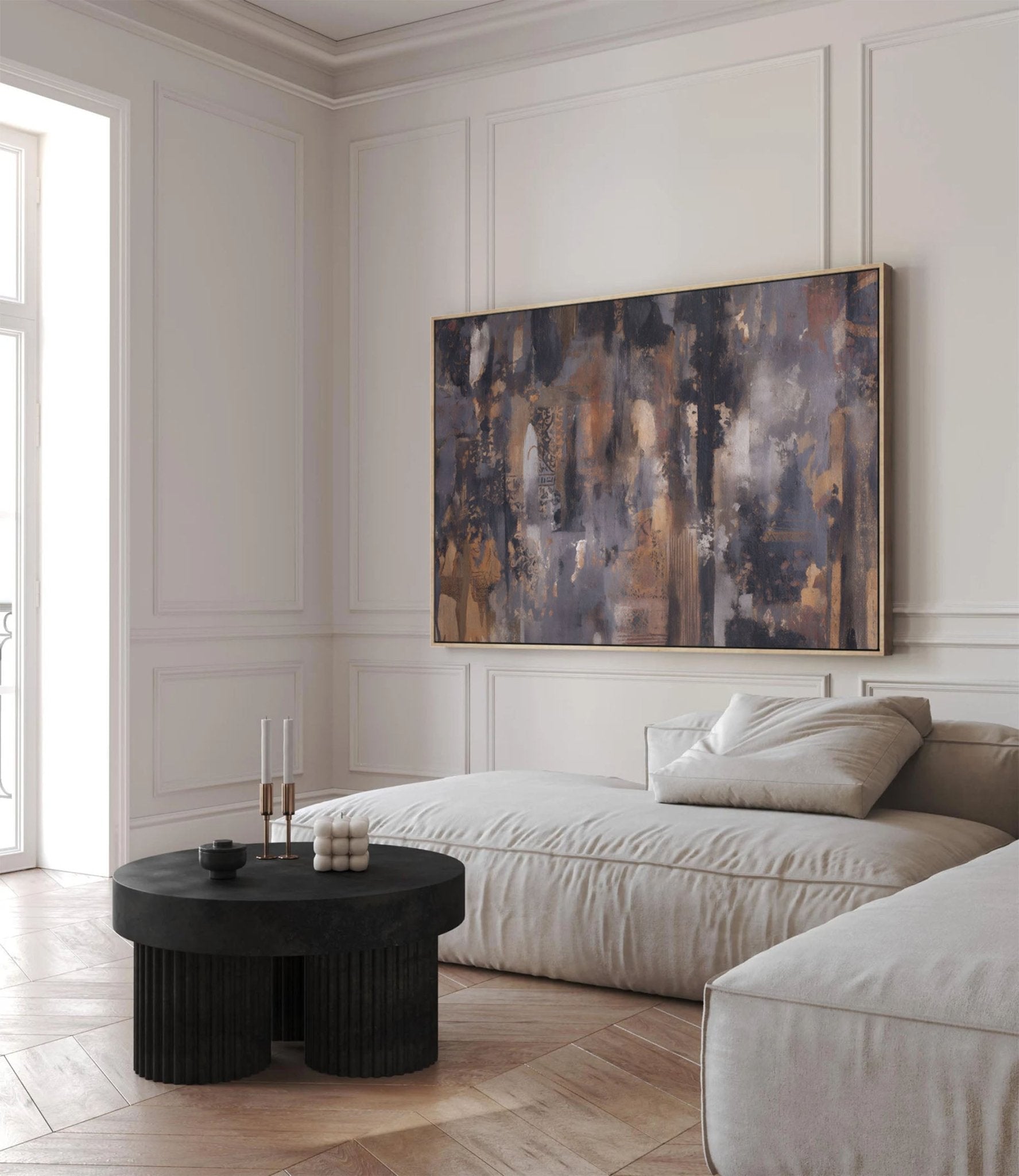 Earthy Abstract Canvas Wall Art - POPvault