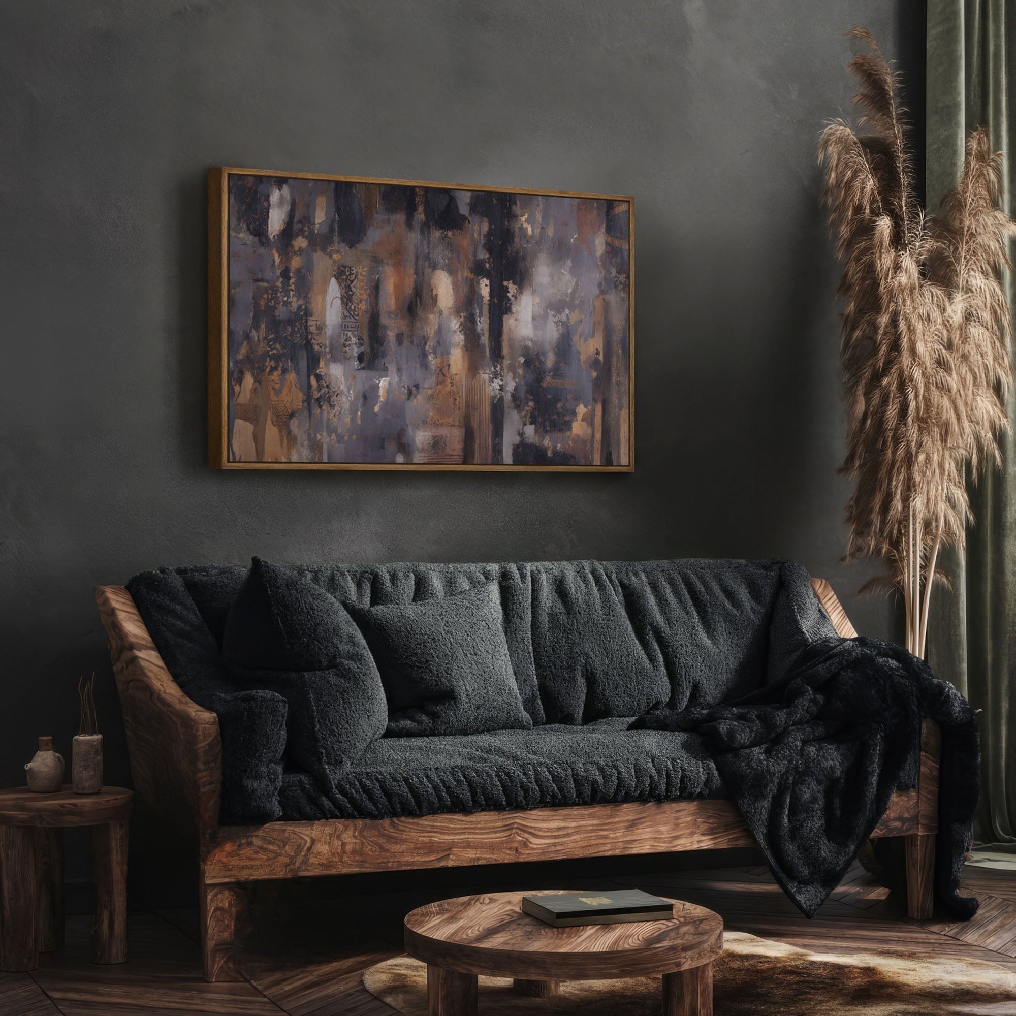 Earthy Abstract Canvas Wall Art - POPvault